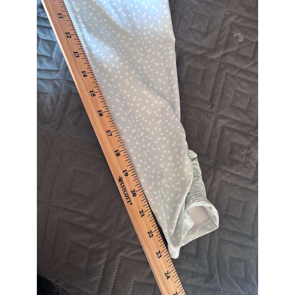 Betsy Johnson Performance Activewear Set Blue Speckled Bra M Leggings L - Picture 11 of 14